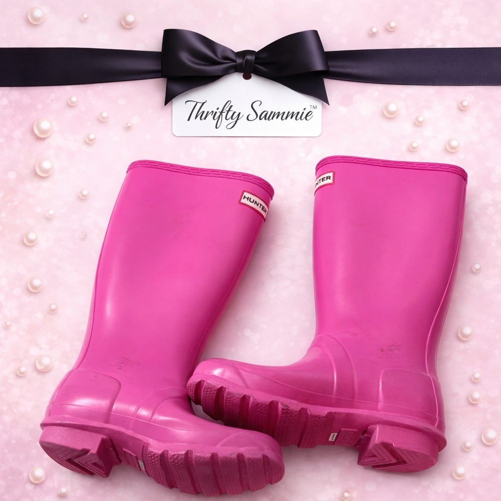 Hunter Fuchsia Waterproof Boots
